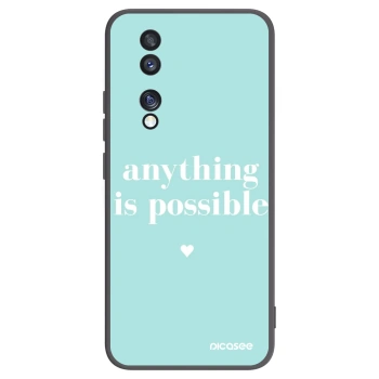 Picasee silikonski črni ovitek za Honor 70 - Anything is possible