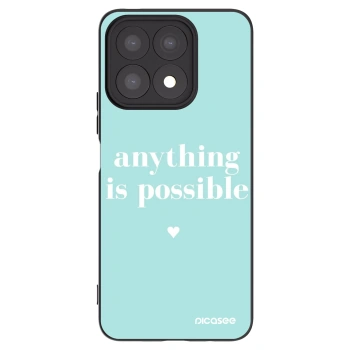 Picasee silikonski črni ovitek za Honor X8a - Anything is possible