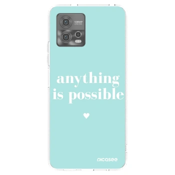 Picasee silikonski prozorni ovitek za Motorola Moto G72 - Anything is possible