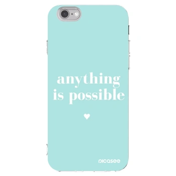 Picasee silikonski prozorni ovitek za Apple iPhone 6/6S - Anything is possible
