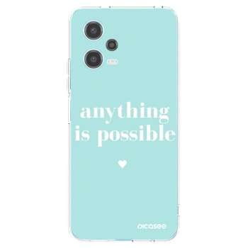 Picasee silikonski prozorni ovitek za Xiaomi Redmi Note 12 5G - Anything is possible