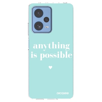 Picasee silikonski prozorni ovitek za Xiaomi Redmi Note 12 Pro 5G - Anything is possible
