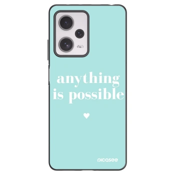 Picasee silikonski črni ovitek za Xiaomi Redmi Note 12 Pro+ 5G - Anything is possible