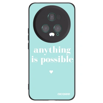 Picasee silikonski črni ovitek za Honor Magic5 Pro - Anything is possible