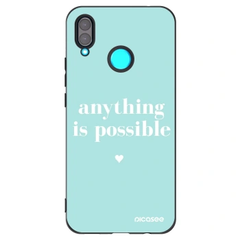 Picasee silikonski črni ovitek za Huawei Nova 3 - Anything is possible