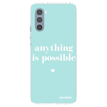 Picasee silikonski prozorni ovitek za Motorola Moto G62 - Anything is possible
