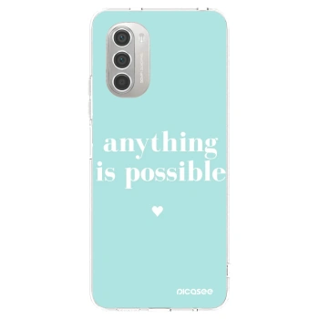 Picasee silikonski prozorni ovitek za Motorola Moto G51 - Anything is possible