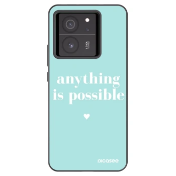 Picasee silikonski črni ovitek za Xiaomi 13T Pro - Anything is possible