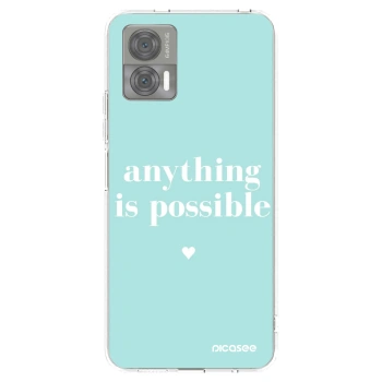 Picasee silikonski prozorni ovitek za Motorola Edge 30 Neo - Anything is possible