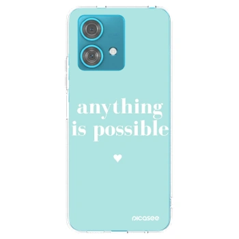 Picasee silikonski prozorni ovitek za Motorola Edge 40 Neo - Anything is possible