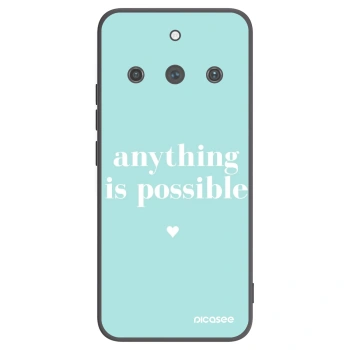 Picasee silikonski črni ovitek za Realme 11 Pro+ - Anything is possible