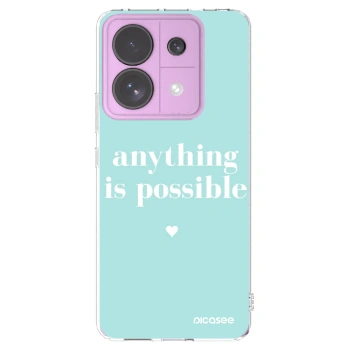 Picasee silikonski prozorni ovitek za Xiaomi Redmi Note 13 Pro 5G - Anything is possible
