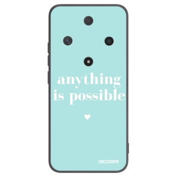 Picasee silikonski črni ovitek za Honor Magic6 Lite 5G - Anything is possible
