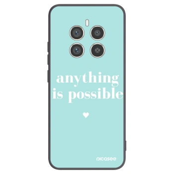 Picasee silikonski črni ovitek za Realme 12 Pro 5G - Anything is possible