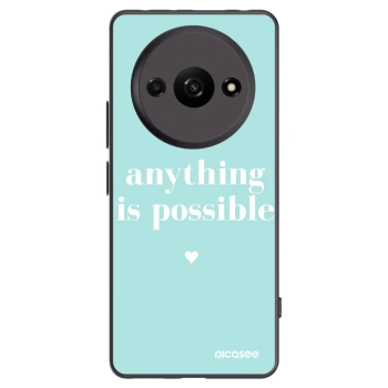 Picasee silikonski črni ovitek za Xiaomi Redmi A3 - Anything is possible