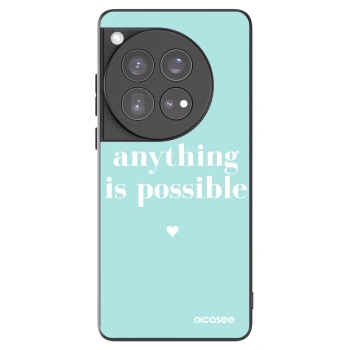 Picasee silikonski črni ovitek za OnePlus 12 5G - Anything is possible