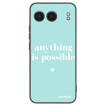 Picasee silikonski črni ovitek za OnePlus Nord 4 - Anything is possible
