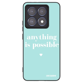 Picasee silikonski črni ovitek za Xiaomi 14T Pro - Anything is possible