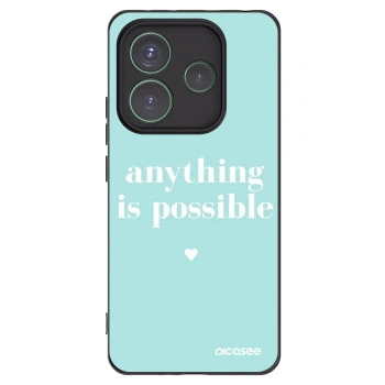 Picasee silikonski črni ovitek za Xiaomi Redmi Note 14 5G - Anything is possible