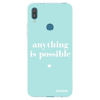 Picasee silikonski prozorni ovitek za Huawei Y7 2019 - Anything is possible