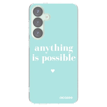 Picasee silikonski prozorni ovitek za Samsung Galaxy S25+ 5G - Anything is possible