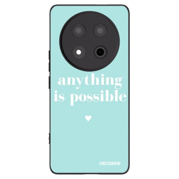 Picasee silikonski črni ovitek za Honor Magic7 Lite 5G - Anything is possible