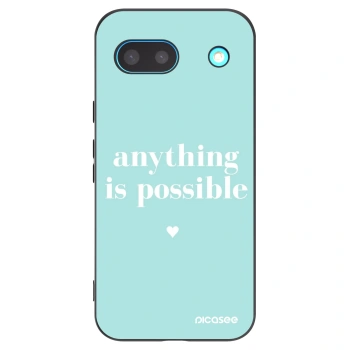 Picasee silikonski črni ovitek za Google Pixel 8a - Anything is possible