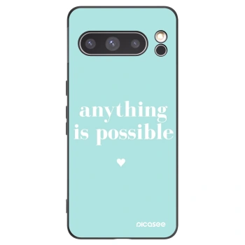 Picasee silikonski črni ovitek za Google Pixel 8 Pro - Anything is possible