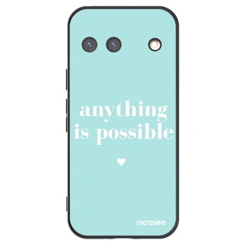 Picasee silikonski črni ovitek za Google Pixel 9 - Anything is possible