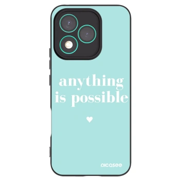Picasee silikonski črni ovitek za Honor 400 Lite 5G - Anything is possible