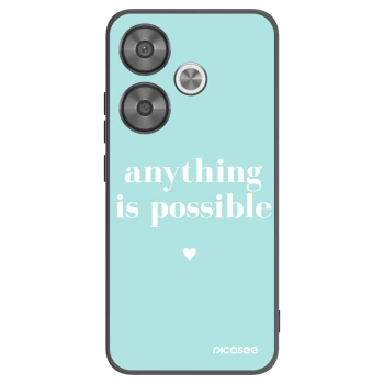 Picasee silikonski črni ovitek za Xiaomi Poco F6 - Anything is possible