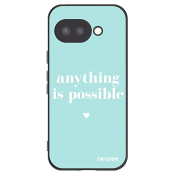 Picasee silikonski črni ovitek za Google Pixel 9a - Anything is possible