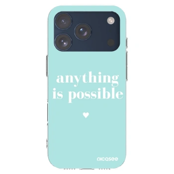 Picasee silikonski prozorni ovitek za Apple iPhone 17 Pro - Anything is possible