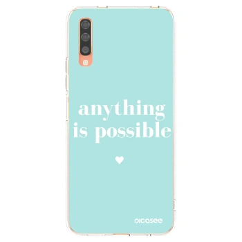 Picasee silikonski prozorni ovitek za Samsung Galaxy A70 A705F - Anything is possible