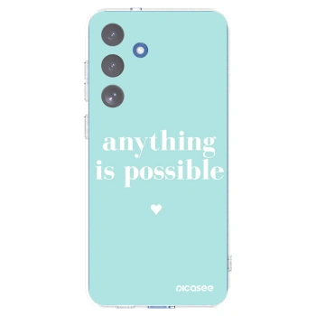 Picasee silikonski prozorni ovitek za Samsung Galaxy S25 FE 5G - Anything is possible
