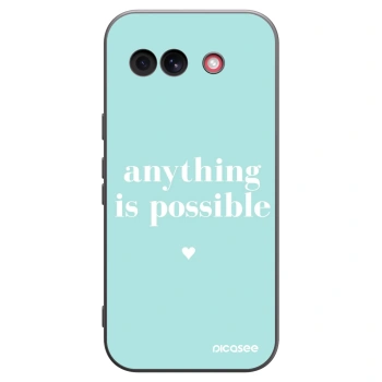 Picasee silikonski črni ovitek za Google Pixel 10a - Anything is possible