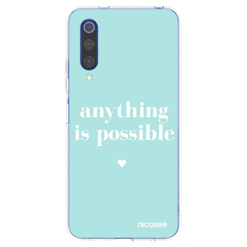 Picasee silikonski prozorni ovitek za Xiaomi Mi 9 SE - Anything is possible