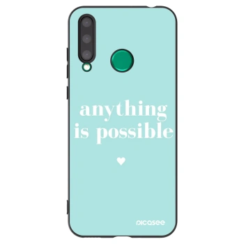 Picasee silikonski črni ovitek za Honor 20 Lite - Anything is possible