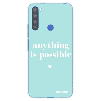 Picasee silikonski prozorni ovitek za Xiaomi Redmi Note 8T - Anything is possible