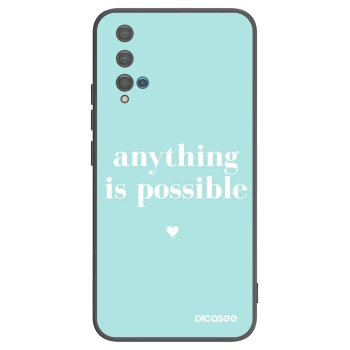 Picasee silikonski črni ovitek za Huawei Nova 5T - Anything is possible