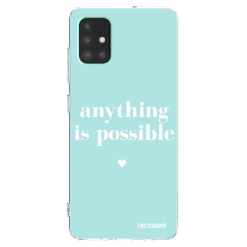 Picasee silikonski prozorni ovitek za Samsung Galaxy A51 A515F - Anything is possible