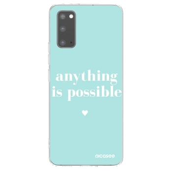 Picasee silikonski prozorni ovitek za Samsung Galaxy S20 G980F - Anything is possible