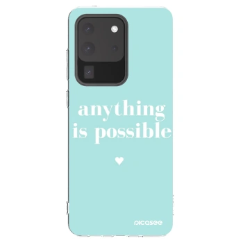 Picasee silikonski prozorni ovitek za Samsung Galaxy S20 Ultra 5G G988F - Anything is possible