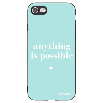 Picasee silikonski črni ovitek za Apple iPhone SE 2020 - Anything is possible