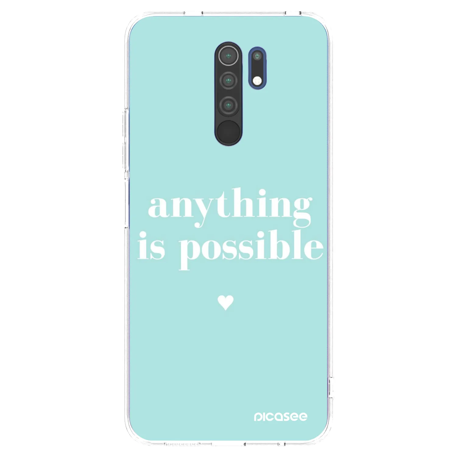 Picasee silikonski prozorni ovitek za Xiaomi Redmi 9 - Anything is possible