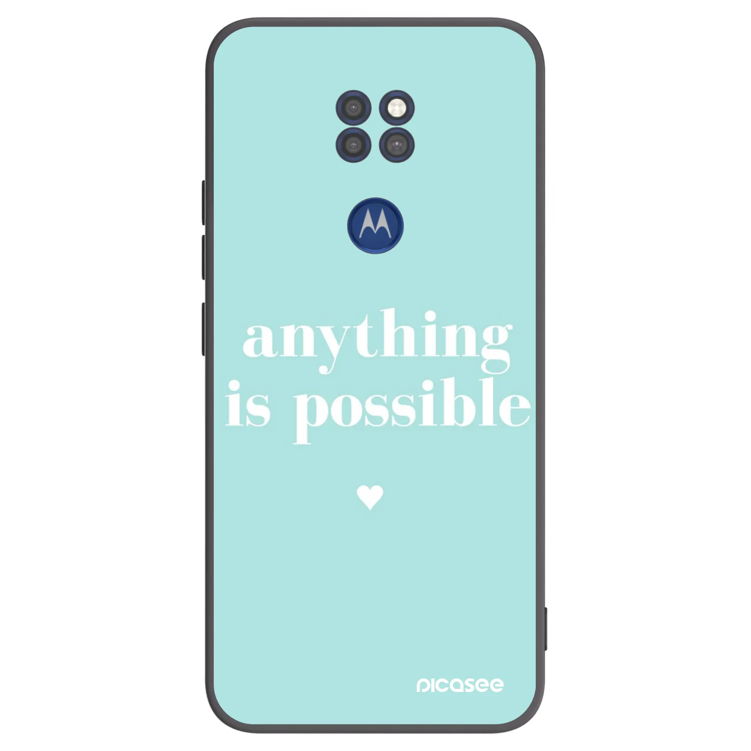 Picasee silikonski črni ovitek za Motorola Moto G9 Play - Anything is possible