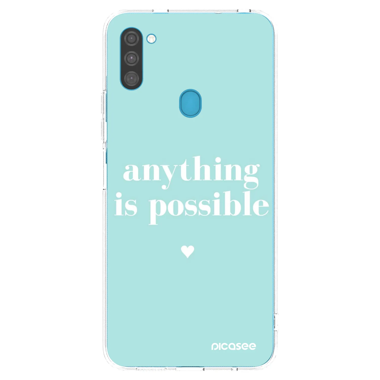 Picasee silikonski prozorni ovitek za Samsung Galaxy M11 - Anything is possible