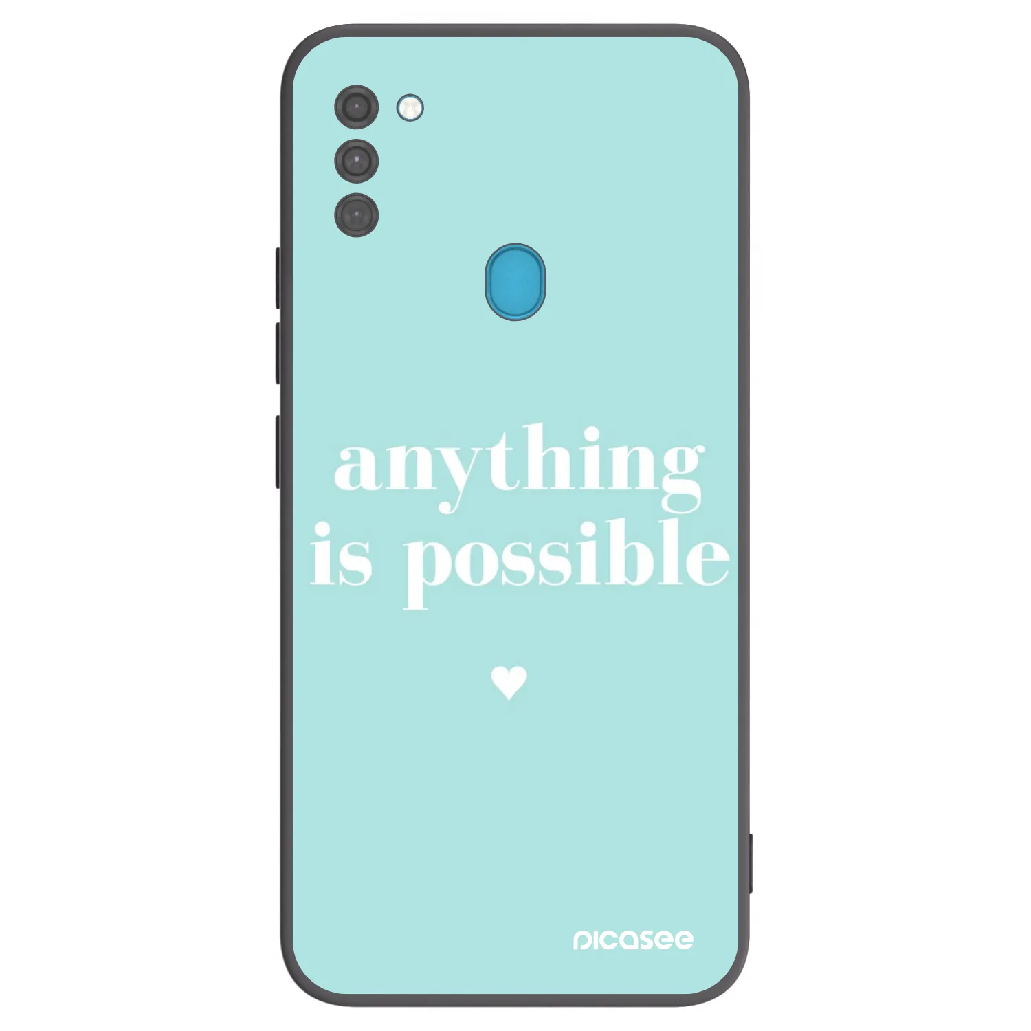 Picasee silikonski črni ovitek za Samsung Galaxy M11 - Anything is possible