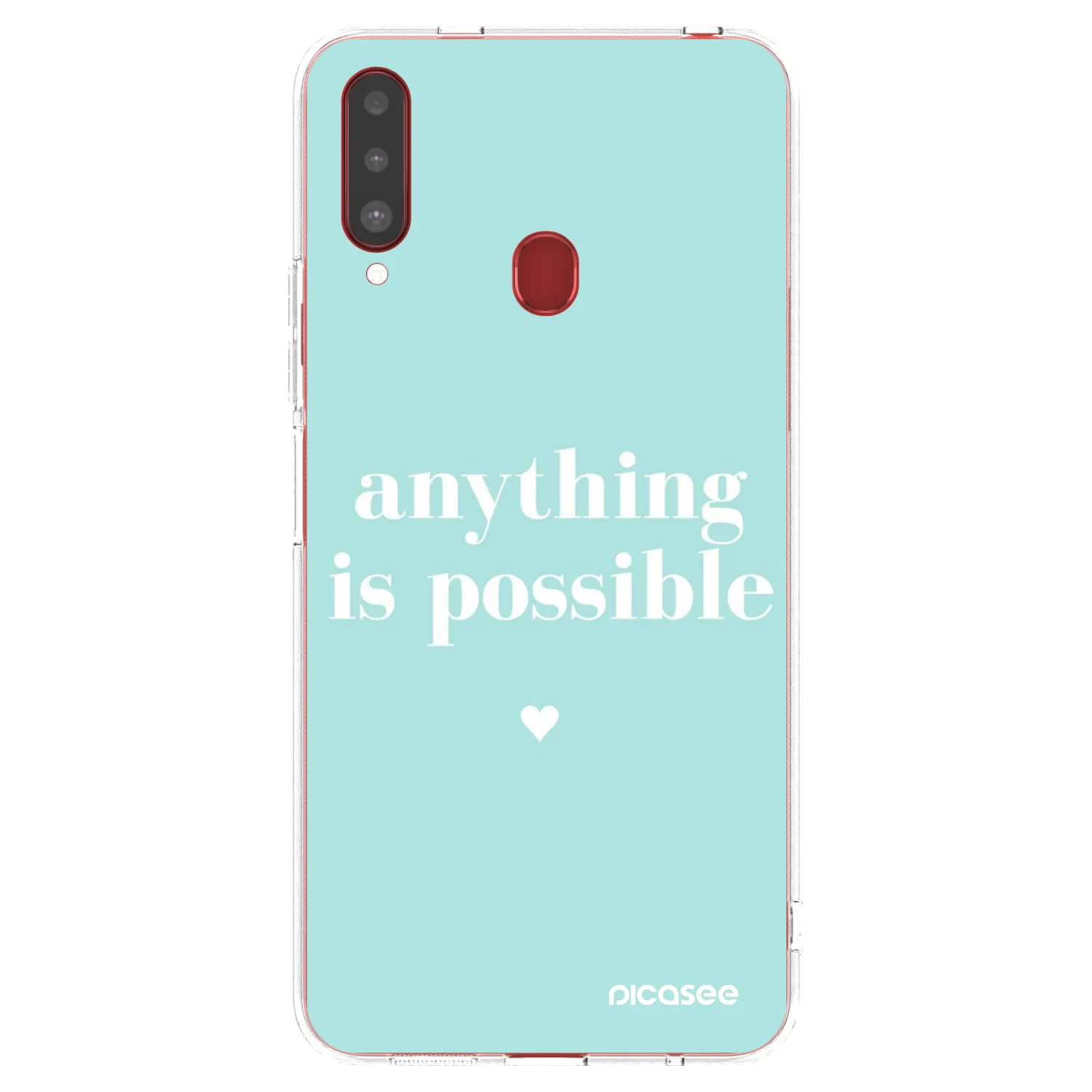 Picasee silikonski prozorni ovitek za Samsung Galaxy A20s - Anything is possible
