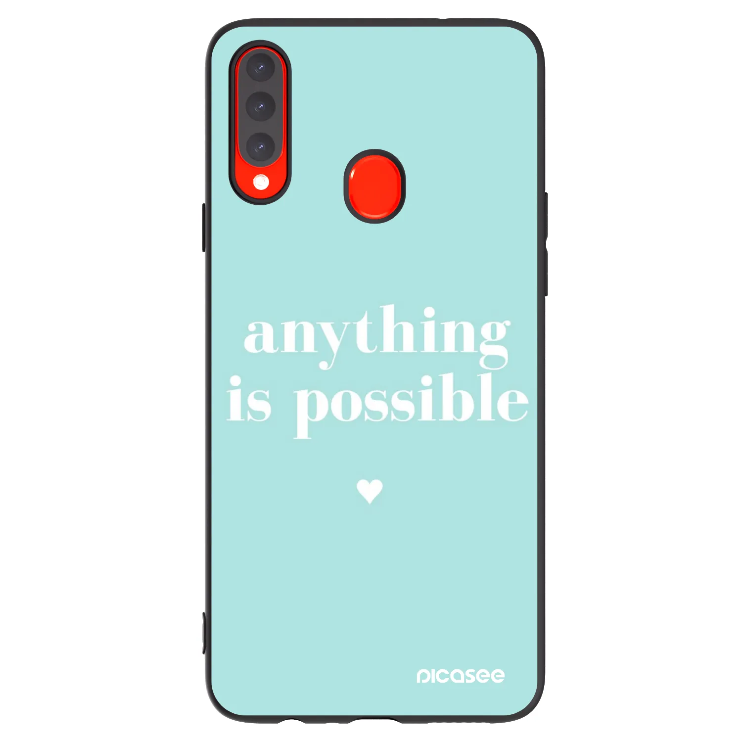 Picasee silikonski črni ovitek za Samsung Galaxy A20s - Anything is possible